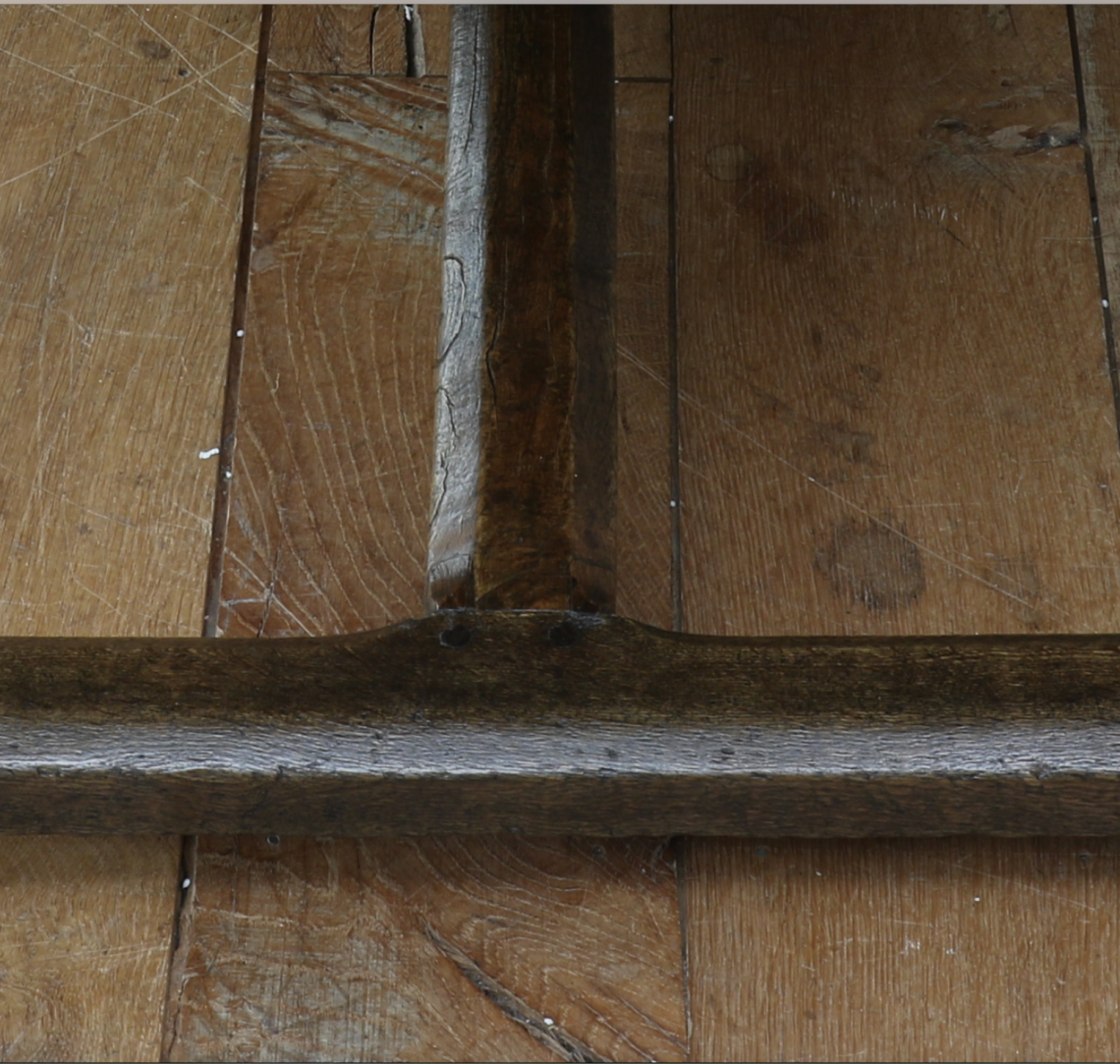 Wide Chestnut French Provincial Dining Table 